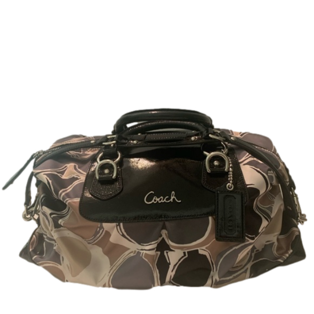Coach Ashley Scarf Print Satchel
